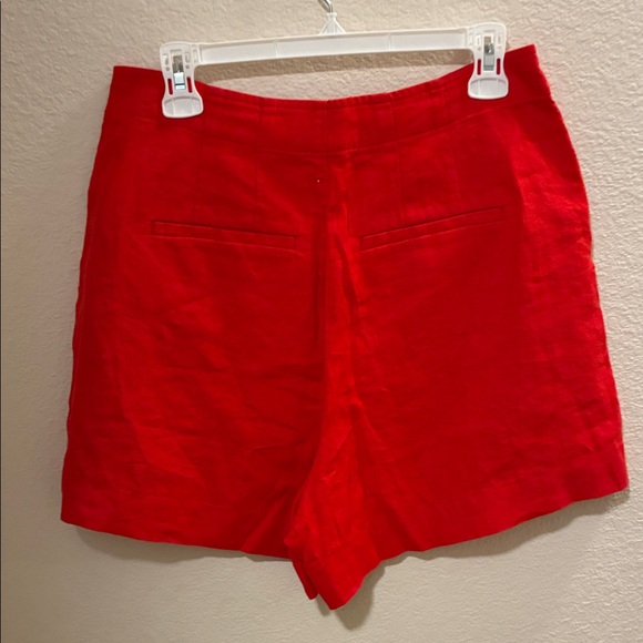 Madewell High Waist Red Women's Shorts NEW NWT - Picture 5 of 6